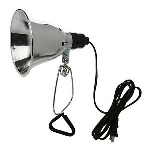 Woods 0160 18/2 SPT-2 Clamp Lamp Light w/ 5.5-Inch Reflector 60-Watt 6-Foot C...