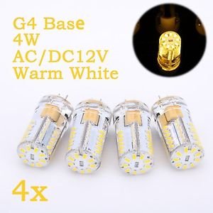 Weanas G4 Base 48 LED Warm White Light Bulb 3W AC DC 12V/10-20V Nondimmable