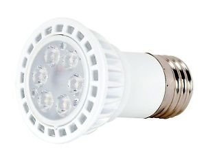 Satco S8990 - 5 watt, PAR16 LED, 3000K, 40' beam spread, Medium base