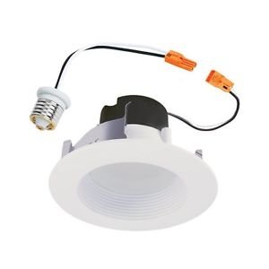 Halo 80CRI LED Recessed Retrofit RL Light Baffle Trim 4-In 600 Lumen Warm White