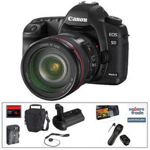Canon EOS 5D Mark II DSLR & 24-105mm Lens With Basic Accessory Kit