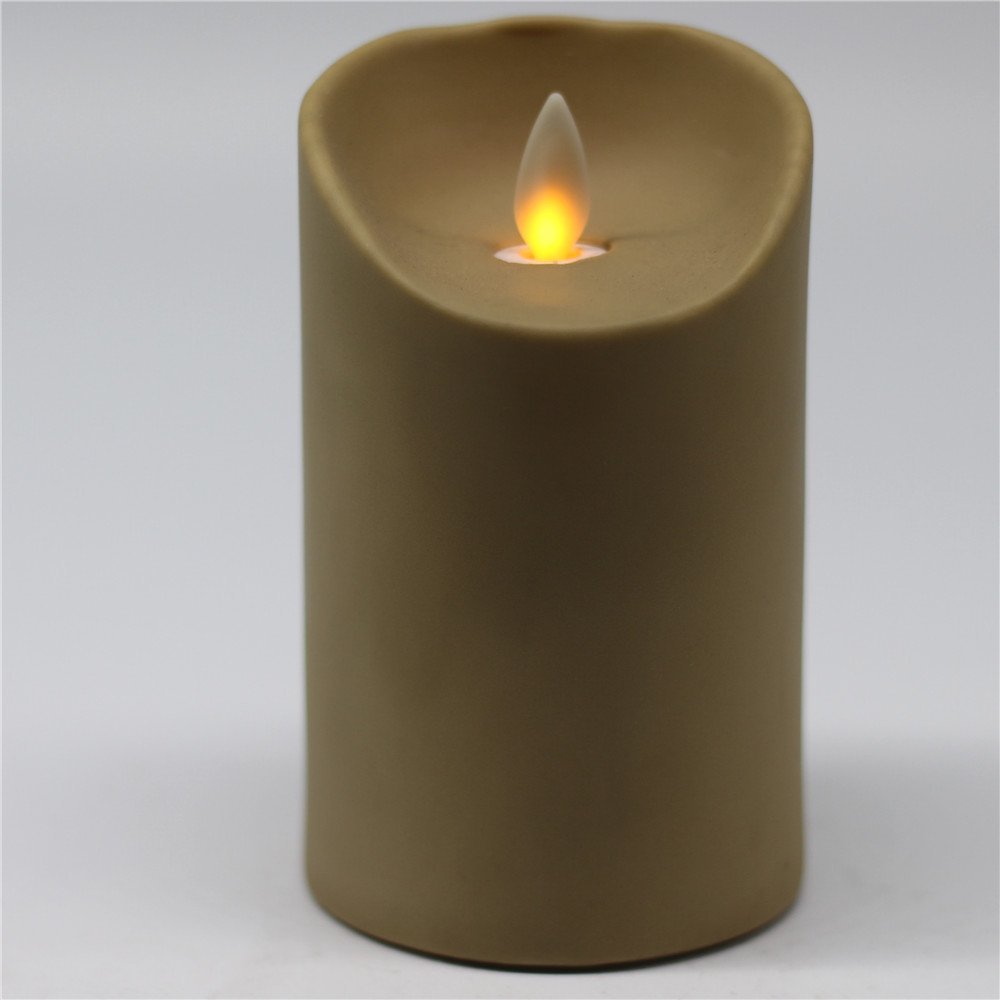 Christmas Decoration Led Moving Wick Flameless Flickering Led Candles with PVC
