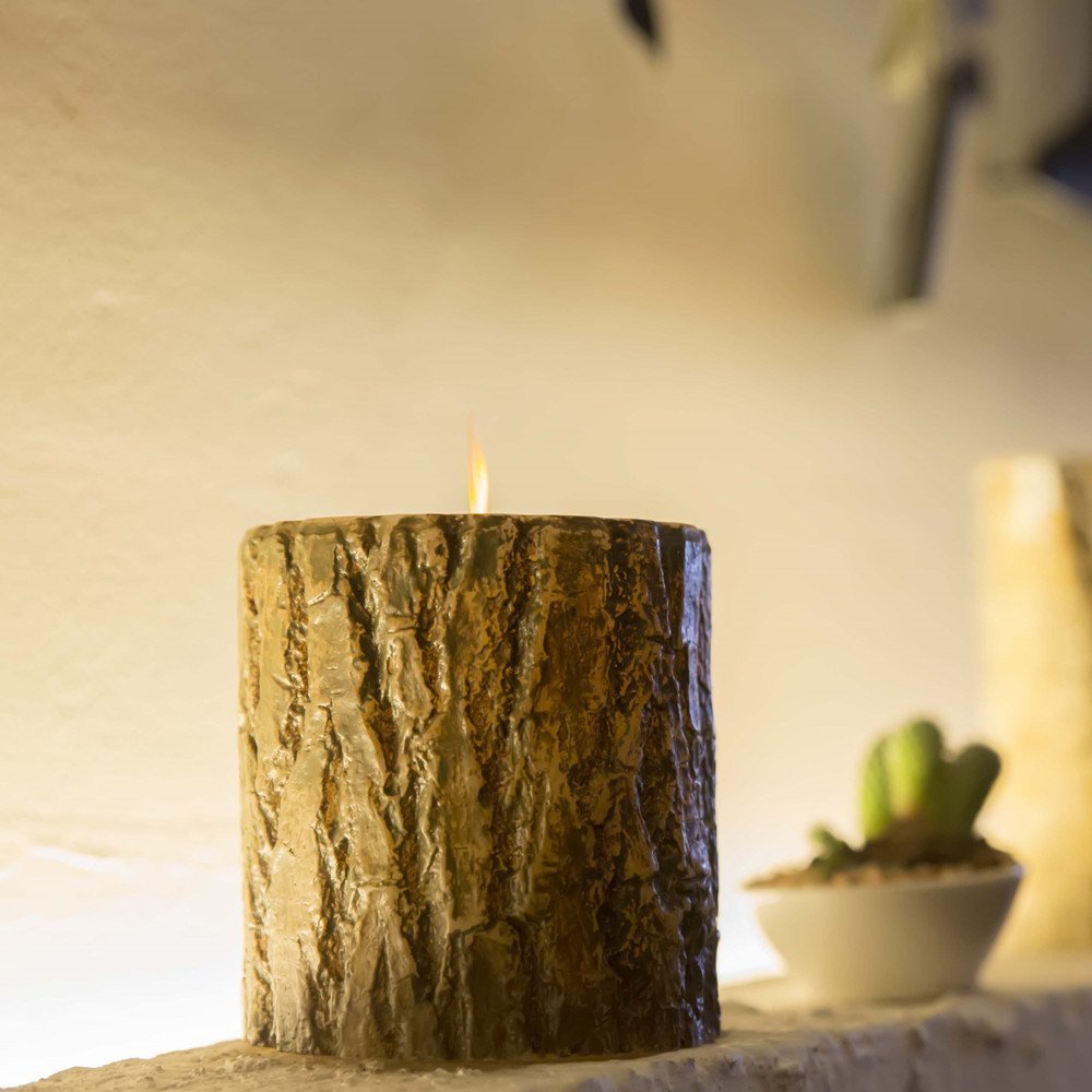 3.5 x 5inch Bark Flameless LED Candles with Remote Control +5 Hour TIME