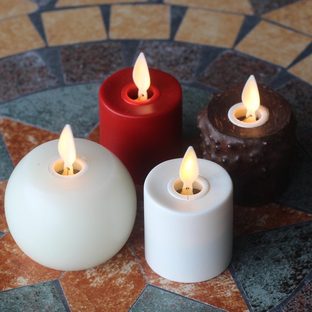 Remote Rechargeable MINI Flameless Candles with Timer SET OF 4