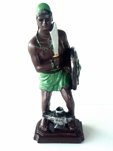 Statue Orisha Ogun Yoruba Santeria Estatua Lucumi African God Figure
