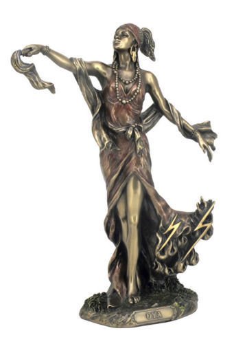 8.75 Inch Orisha Oya Lucumi Santeria Statue Figurine Figure African God Wind