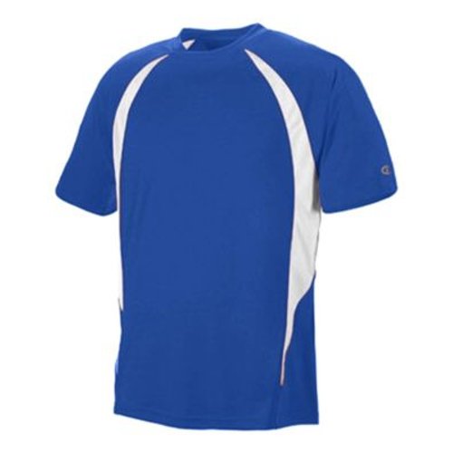Champion Double Dry Elevation T-Shirt in AthleticRoyal & White, Size: 2XL
