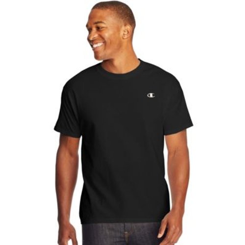 Champion Cotton Jersey Men's T Shirt - Black, 2XL, HBI_CT2226