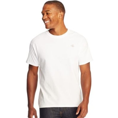 Champion Cotton Jersey Men's T Shirt - White 2XL HBI_CT2226