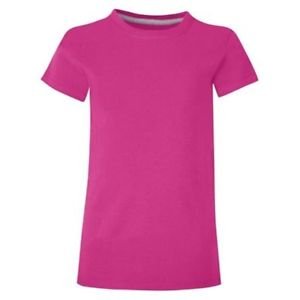 Girls Cotton Essential Short-Sleeve Tee Shirt in Jewel Tones, All Seasons KK010