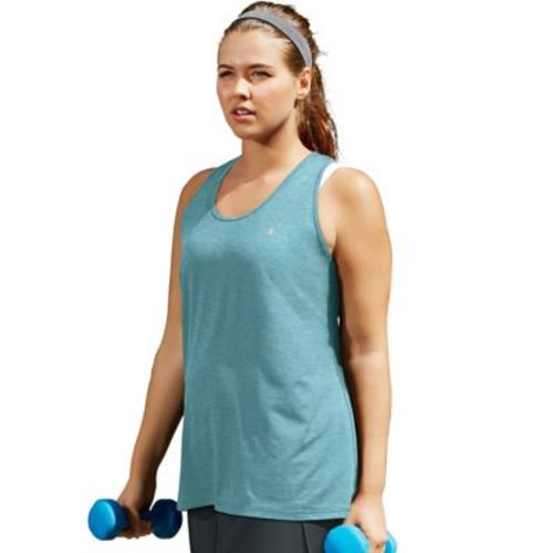 Champion Women's Plus Absolute Stretch Tank in Amazing Aqua, Size 3X