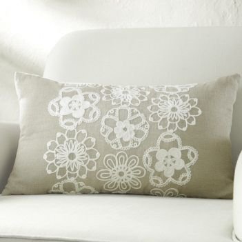 Fashionably Fawn Ornate Oblong Pillow