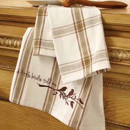 "A Little Birdie Told Me" Tea Towels