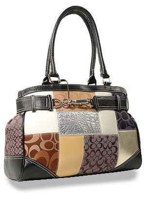 Signature Lorna Patchwork Belted Tote Handbag