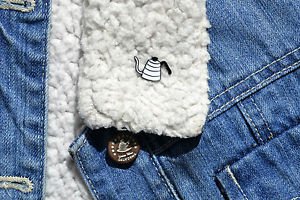 Coffee pin – cute enamel dallah coffee pot Qahwa arabic coffee pin brooch badge