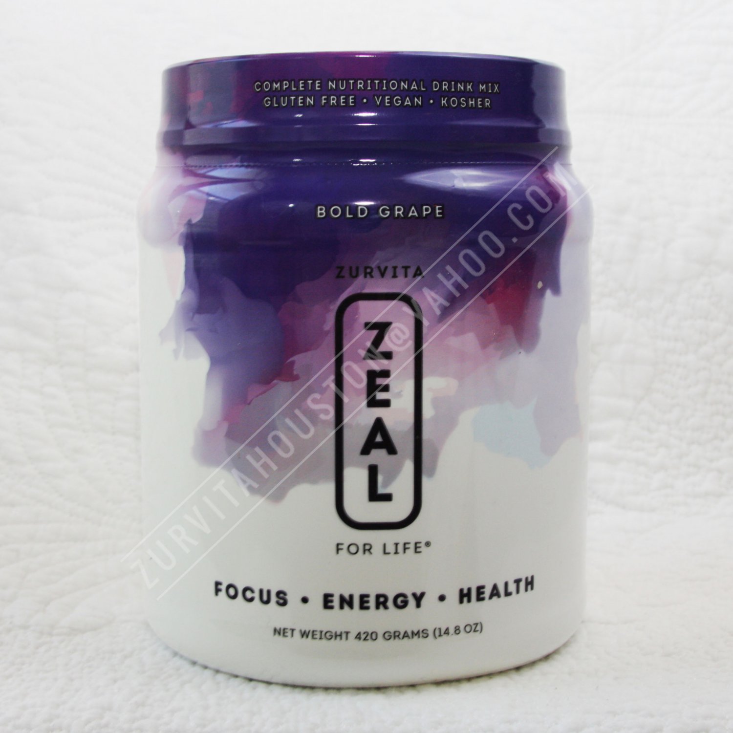 Zurvita Zeal For Life Nutritional Drink 30 Day Supply Canister - Bold Grape