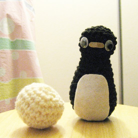 PDF Pattern- crochet penguin and snowball for bowling