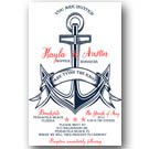 Personalized Nautical Anchor Wedding Invitations & RSVP ANY COLOR