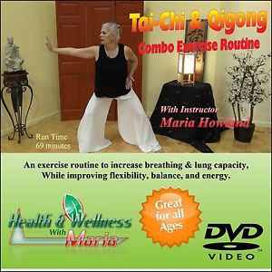 Tai-Chi & Qigong Combo, Increase Breathing, & Flexibility, Great for Seniors