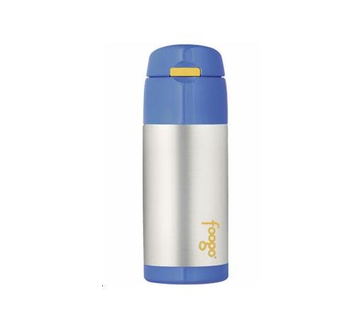 Foogo Stainless Steel Straw Bottle - Blue