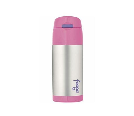 Foogo Stainless Steel Straw Bottle - Pink