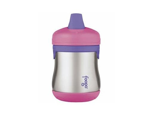 Foogo Stainless Steel Sippy Cup - Pink