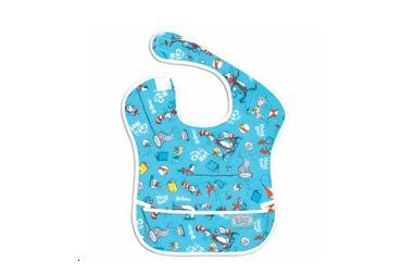 Bumkins SuperBib - Blue Cat in the Hat