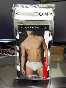 Tommy Hilfiger 4 Pack Classic Fit Brief Cotton Underwear Gray Navy Blue $39.50