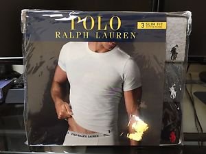 Polo Ralph Lauren Slim Fit Three Pack Cotton Crew Neck Tee Shirt Grey Black Mix