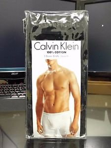 Calvin Klein 3 Pack Boxer Briefs Cotton Underwear Classic Fit BLACK MSRP $39.50
