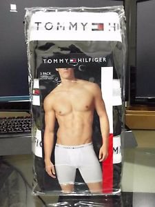 Men Underwear Tommy Hilfiger 3 Pack Classic Fit Boxer Brief Cotton BLACK $39.50