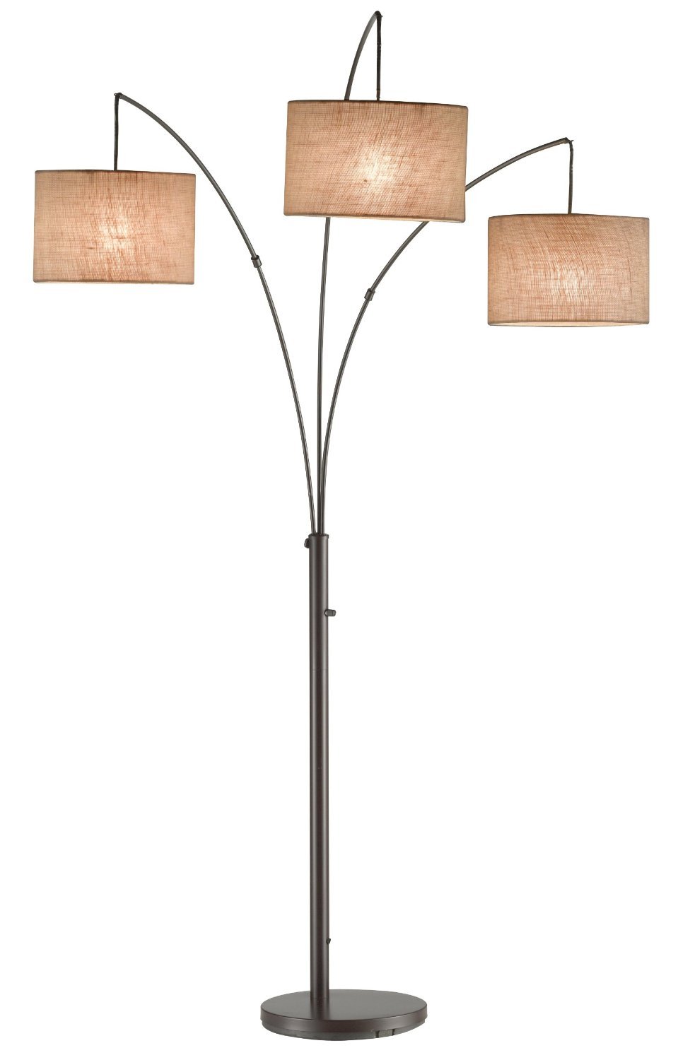 Adesso 4238-26 Trinity Arc Lamp, Antique Bronze