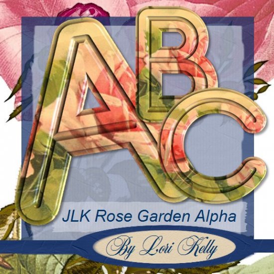 Rose Garden Alphabet - ON SALE!