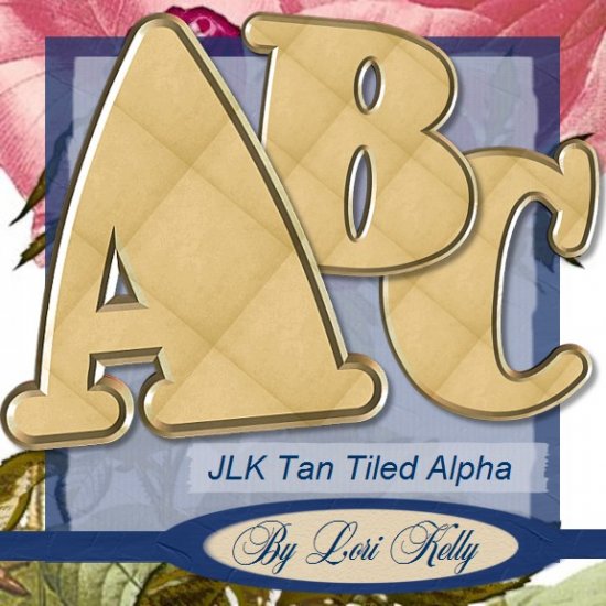Tan Tiled Alpha - ON SALE!
