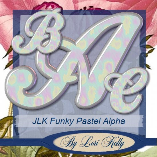 Funky Pastel Alpha - ON SALE!