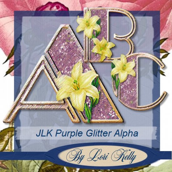 JLK Purple Glitter Alpha - ON SALE!