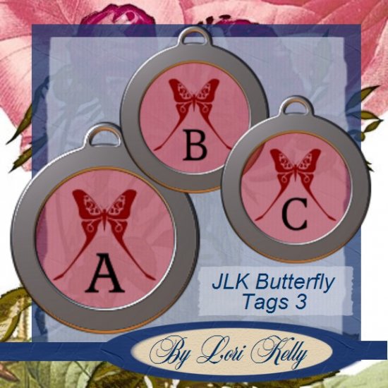 JLK Butterfly Tags 3 - ON SALE!