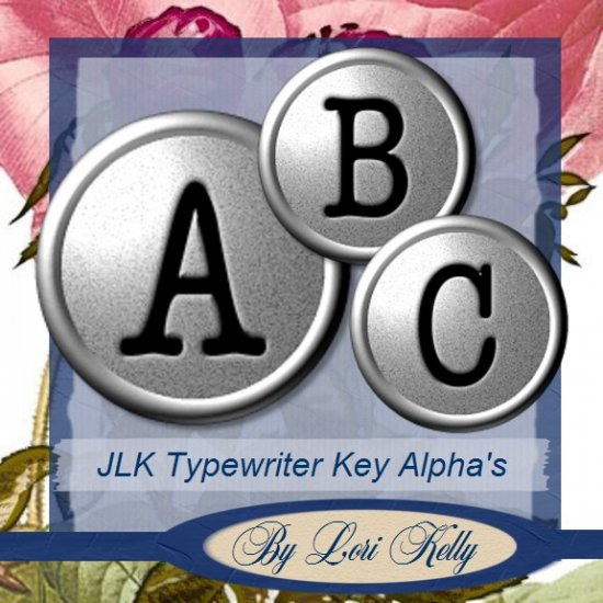 JLK Typewriter Keys Alpha - ON SALE!