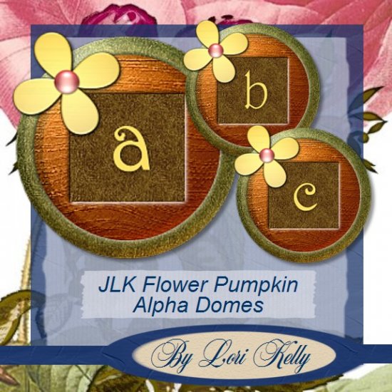 JLK Flower Pumpkin Alpha Domes - ON SALE!