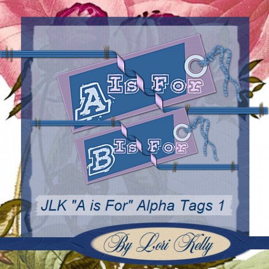 JLK "A Is For" Alpha Tags 1 - ON SALE!