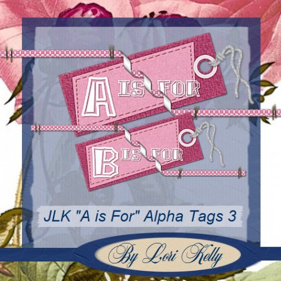 JLK "A Is For" Alpha Tags 3 - ON SALE!