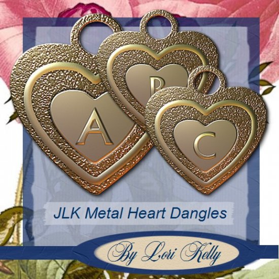 JLK Metal Heart Dangles - ON SALE!
