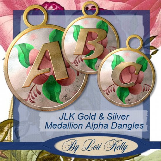 JLK Gold & Silver Medallion Alpha Dangles - ON SALE!