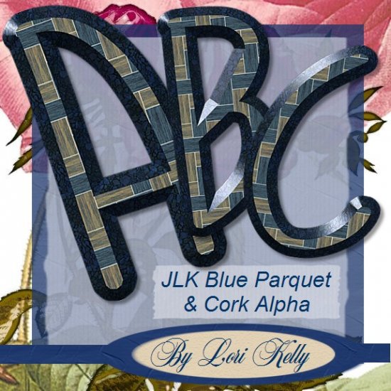 JLK Blue Parquet & Cork Alpha - ON SALE!