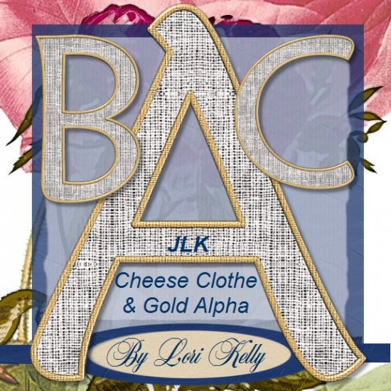 JLK Cheese Clothe & Gold Alpha - ON SALE!