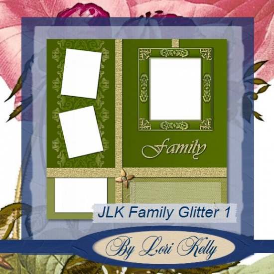 JLK Family Glitter Template