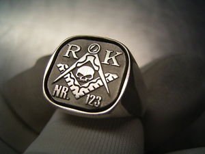 Handmade MASONIC Ring YOUR NAME LODGE Num SILVER 925 & GOLD 14K Freemason Mason