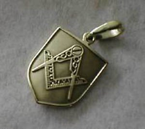 Mason WZAS pendant Masonic Square Compasses Sterling SILVER 925 Freimaurer Anh