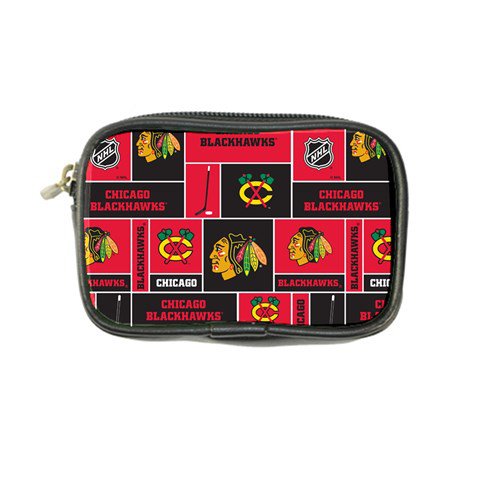 Chicago Blackhawks Nhl Block Fleece Fabric Coin Purse