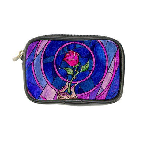 Enchanted Rose Stained Glass Coin Purse